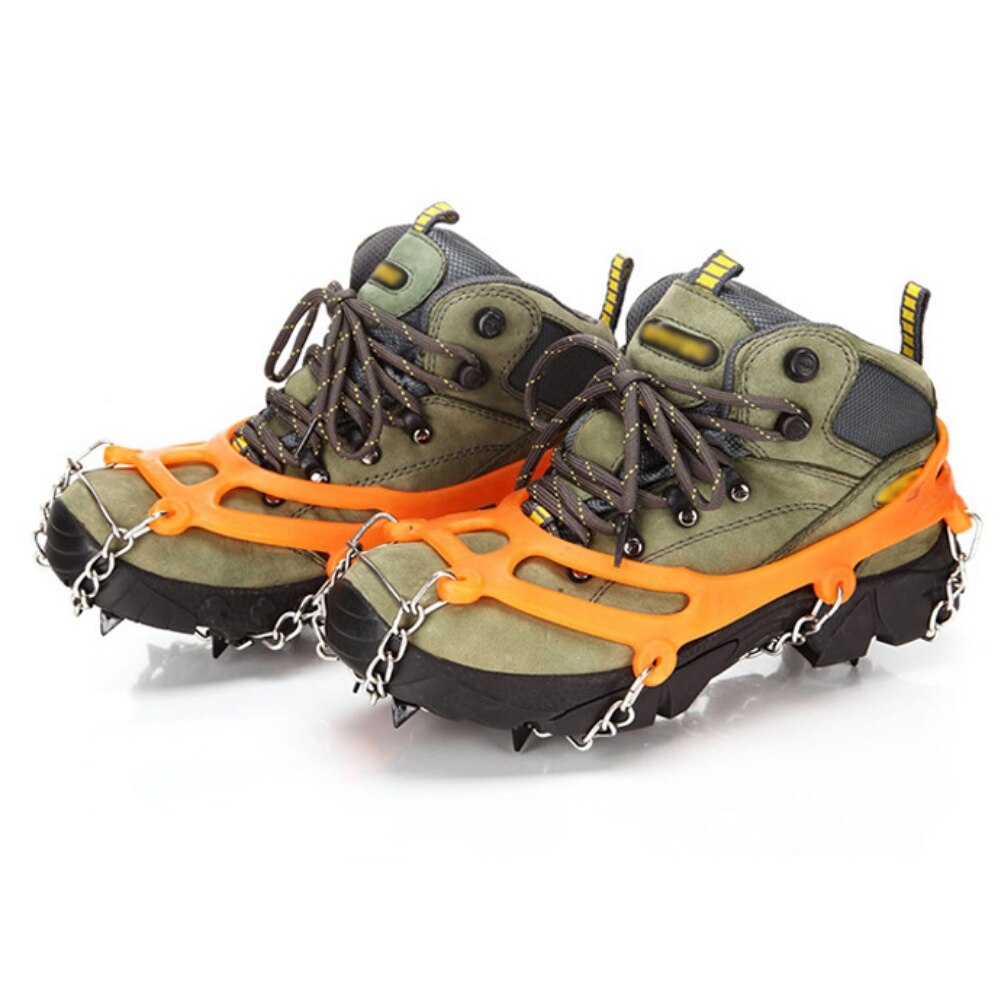Anti-Slip Crampons Microspikes Free Storage Bag Adult Crampons Suitable for All Types of Shoes Sizes 36 to 44 Silicone Material